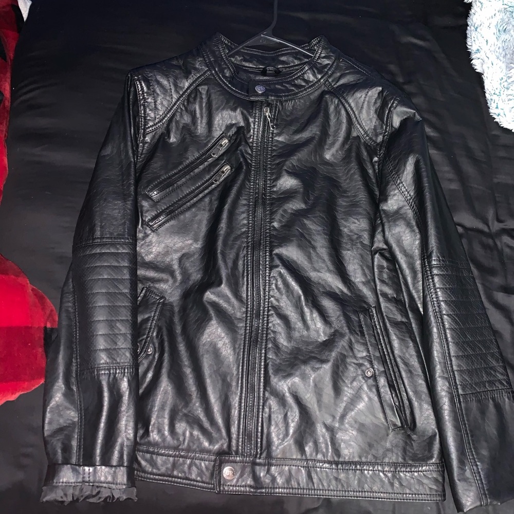 MEN’S URBAN REPUBLIC FAUX LEATHER JACKET